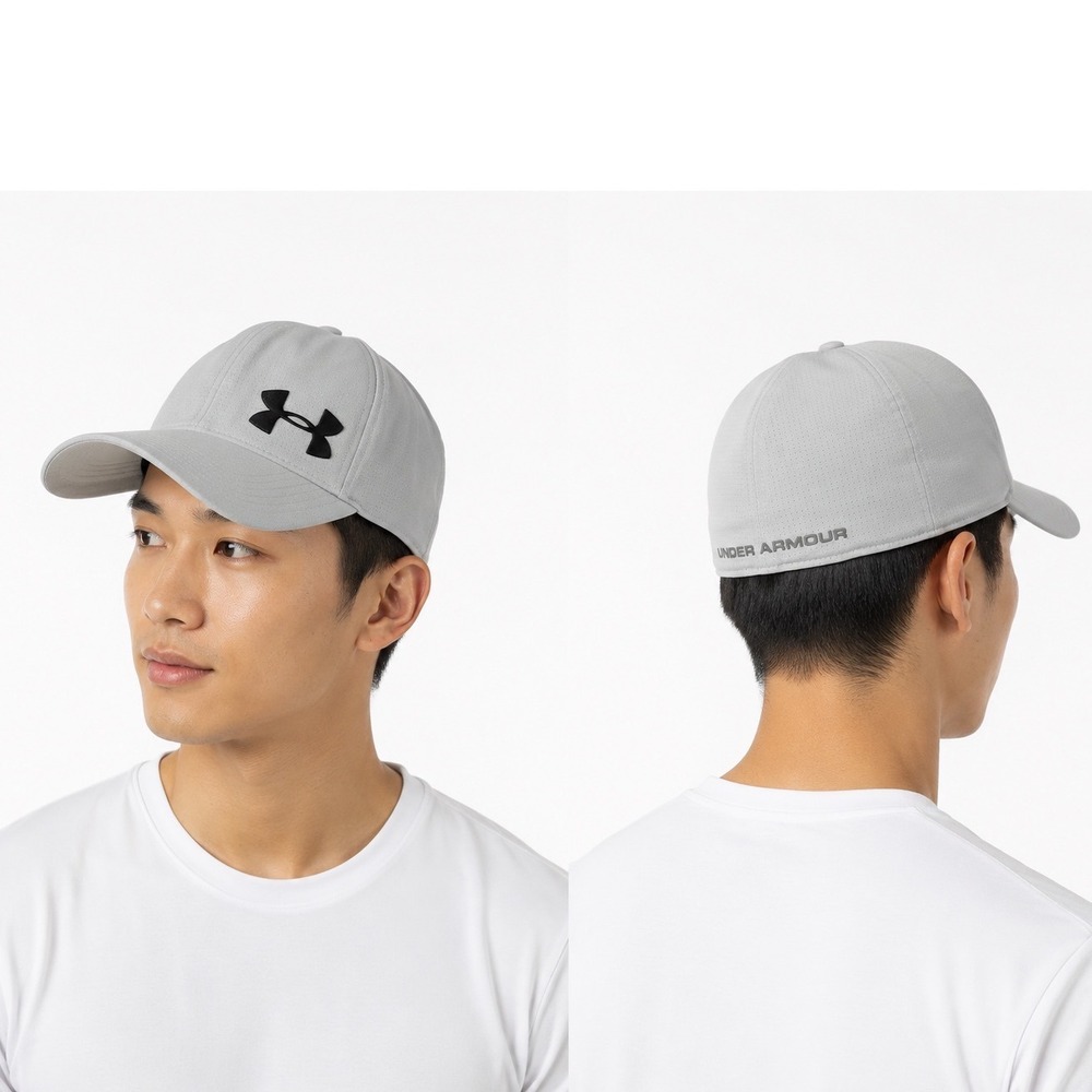 Under Armour Blitzing 3.0 Cap Mod Gray Stretch Fit Hat 1291857-011 M/L 105-06